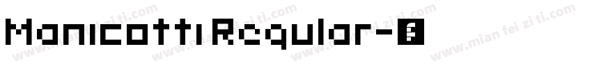 Manicotti Regular字体转换